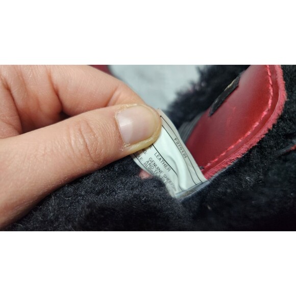 UGG Mens 9.5 Red Burgundy Genuine Leather Insulated Adirondack Boots - Picture 9 of 9